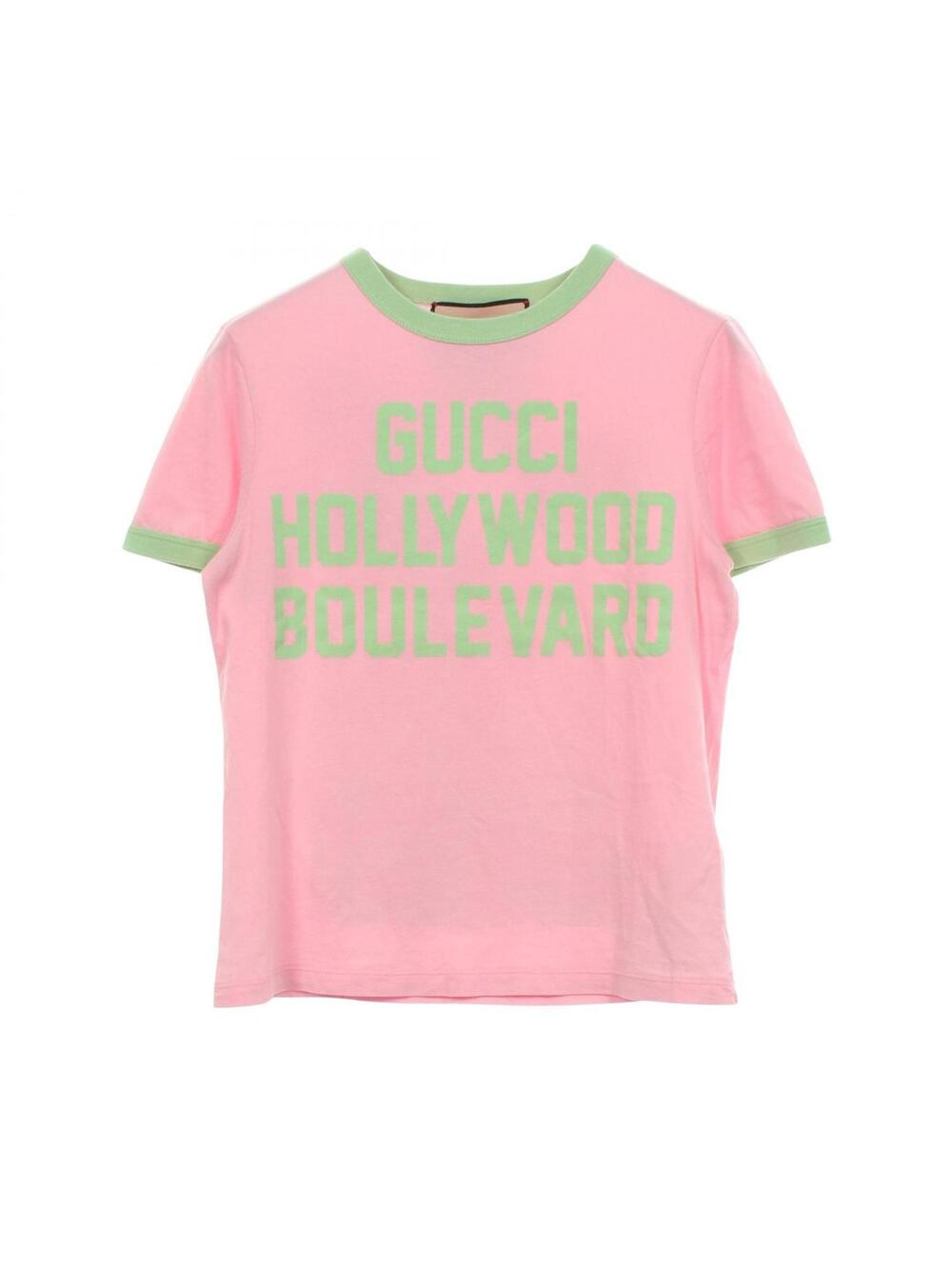 Gucci Hollywood Print Cropped Ringer #344528G35B